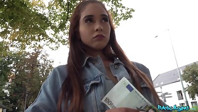 Insolent teenager sure feels like fucking for money