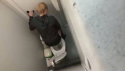 Hidden cam video be worthwhile for slutty natural bitch flashing exasperation forth public toilet